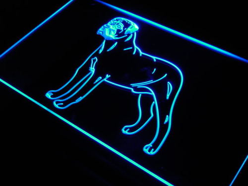 Bulllmastiff Dog Pet Shop Decor Neon Light Sign
